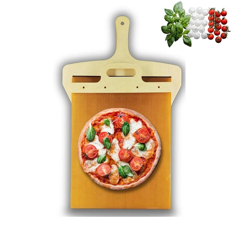 Sliding Pizza Peel, The Pizza Peel That Transfers Pizza Perfectly Non-Stick, Pala Pizza Scorrevole