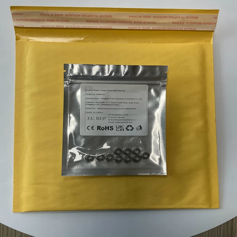 

10PCS MR83ZZ 3x8x3mm ABEC-7 Miniature Bearings GCr15 High Carbon Chromium Bearing Steel Material Suitable For Fan Motors