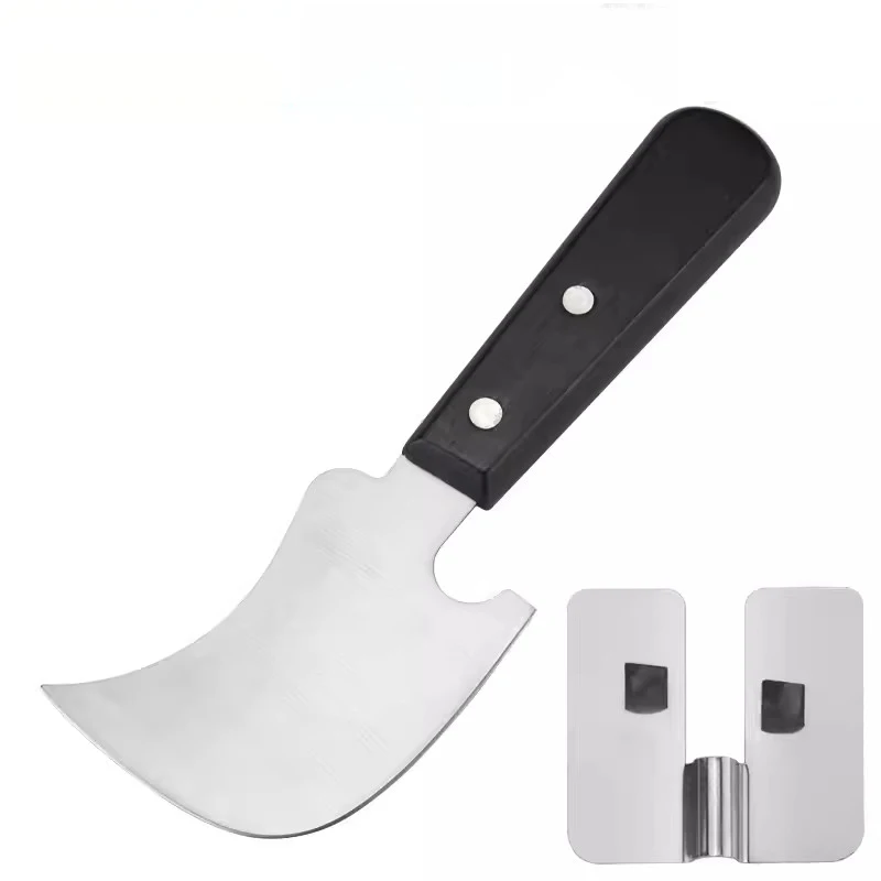 PVC plastic floor trimming crescent shovel floor tool solder stick shovel leveling tool stainless steel glue knife