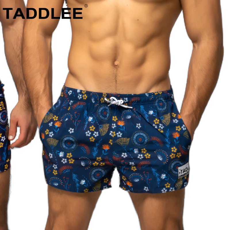 

Taddlee brand Swimwear Men Swimsuits Board Shorts Beach Surf Swimming Trunks Quick Drying Boxers Bermuda Sexy Swim Bottoms New