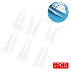 2pcs For Industry Insulated Straight Curved Tip Anti-static Ceramic Tweezers Electronic Industrial Ceramic Tweezers