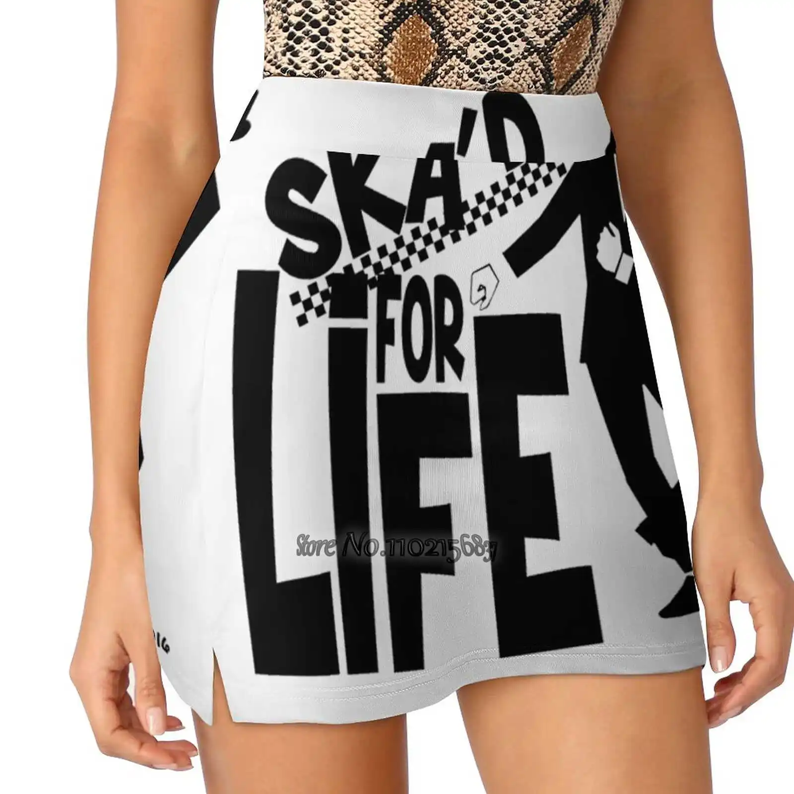 

Ska'D For Life Women Mini Skirt Two Layers With Pocket Skirts Sport Fitness Running Skorts Ska Music Ideas Birthday Ladies