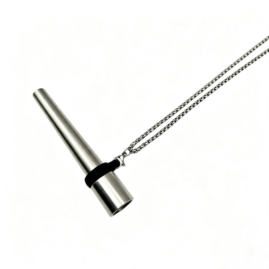 Stainless Steel Hookah Mouth Tip With Chain Lanyard Silicone Ring Reusable Shisha Mouthpiece Chicha Narguile Accessories