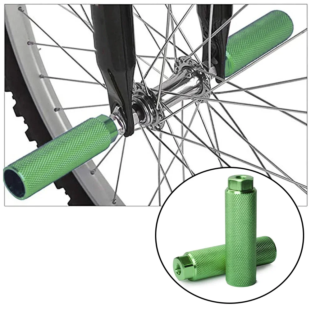 

1 Pair Bike Pegs Aluminum Alloy Anti Skid Lead Foot ForBMX Bike Fit 3 8 Inch Axles Bike Pegs Anti Skid Lead Foot Rest Pegs