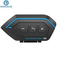 Softmax X6 Motorcycle Helmet Bluetooth Headset Bluetooth Music IP67 Waterproof Moto Helmet Headphones For Riding Travel