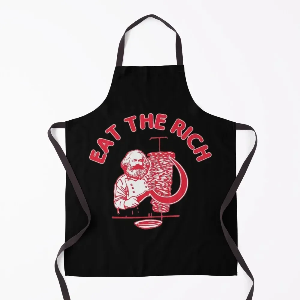 

Eat The Rich Doner Dner Kebab Apron Cooking Clothes Korean kindergarten teacher Chef Uniform Woman Apron