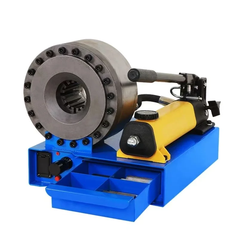 

Портативный ручной гидравлический обжимной станок для шлангов, разборный, с насосом и двигателем, для обжима шлангов 1 дюйм, 2 слоя, высокая эффективность, простота в использовании