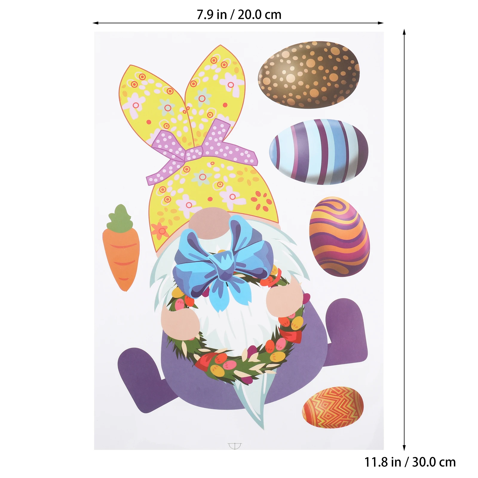 

9Pcs PVC Easter Window Stickers Removable Decorative Elements for Party Glass Tile Door Creative Atmosphere Add ons Family Decor
