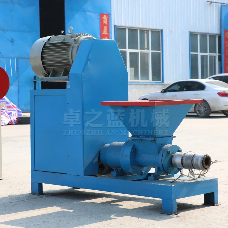 Factory Low Price Wood sawdust biomass wood charcoal briquette extrusion machine for sale