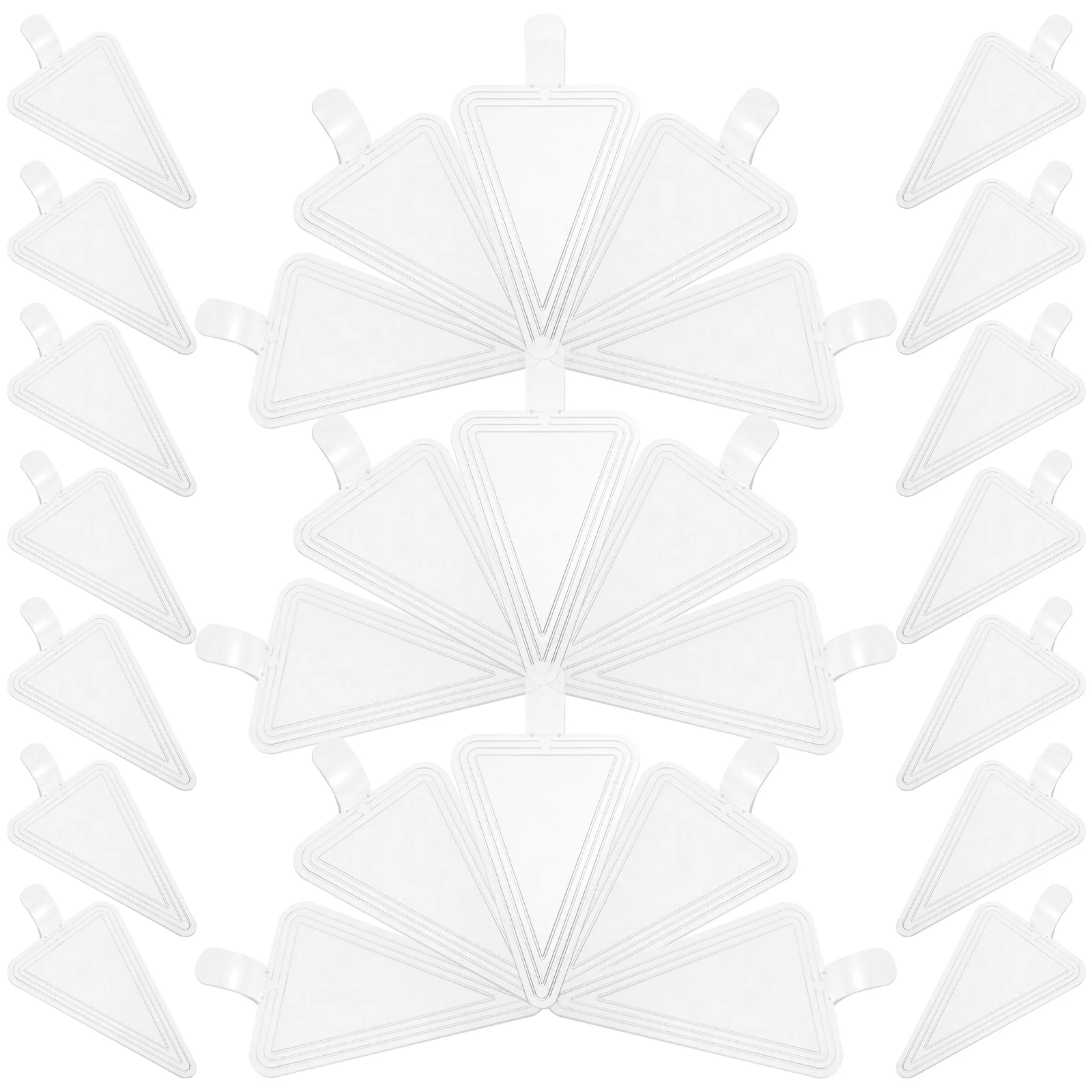 

100Pcs Reusable Cake Boards with Handle Mousse Base Thicken Plastic Baking Supply for Party Bakery Home Use Cake Board