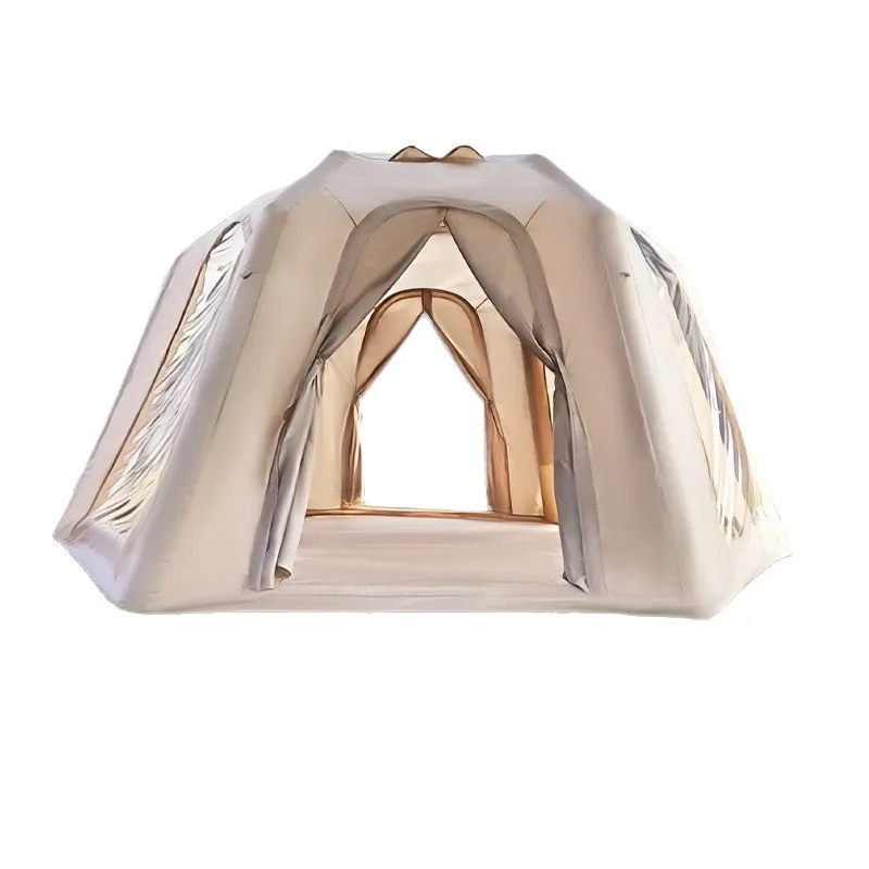 

Outdoor hexagonal spherical inflatable tent 5-8 people rainproof waterproof shade tent family camping quick open air