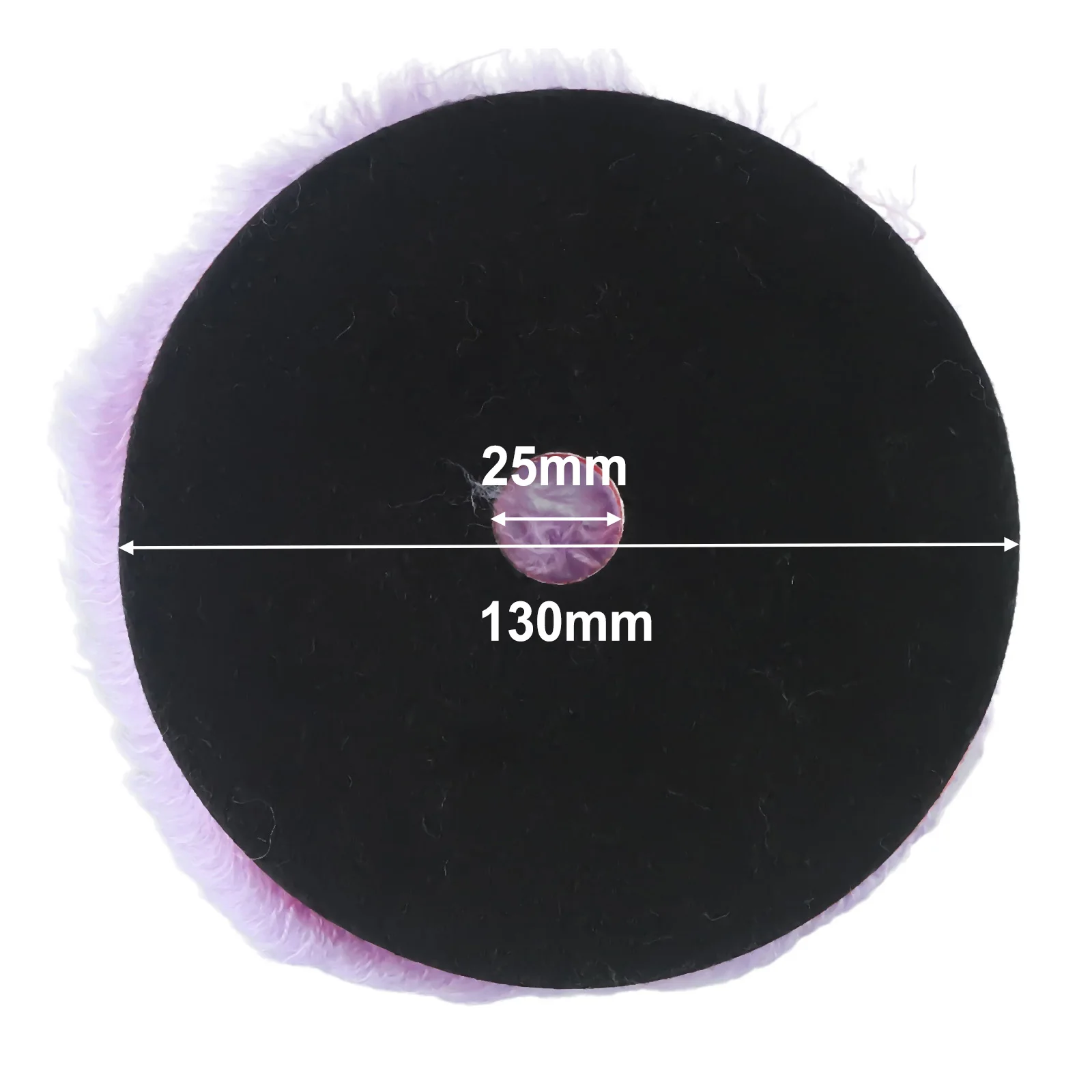 2pcs 5.5 Inch Purple Wool Polishing Wheel For Car Buffer Machine Detailing Paint Care Buffing Waxing Tools Accessories