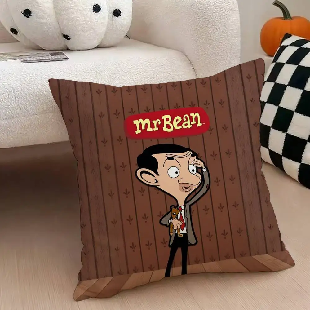 Mr Bean Pillow Case Pattern Printed Pillowcase For Living Room Sofa Cushion Cover