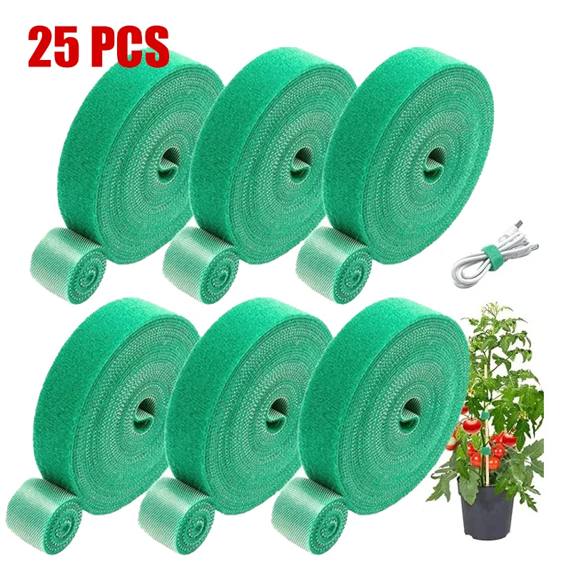 Garden Tape Nylon Cable Tie for Plants Flowers Growing Climbing Reusable Plant Support Hook-and-loop Fastener Garden Accessories