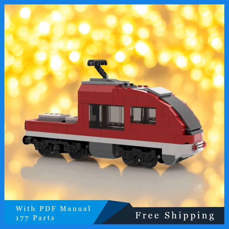 177 pçs série de veículos de engenharia tecnologia de carro motor vermelho bloco de construção modular modelo crianças diy montagem brinquedo aniversário