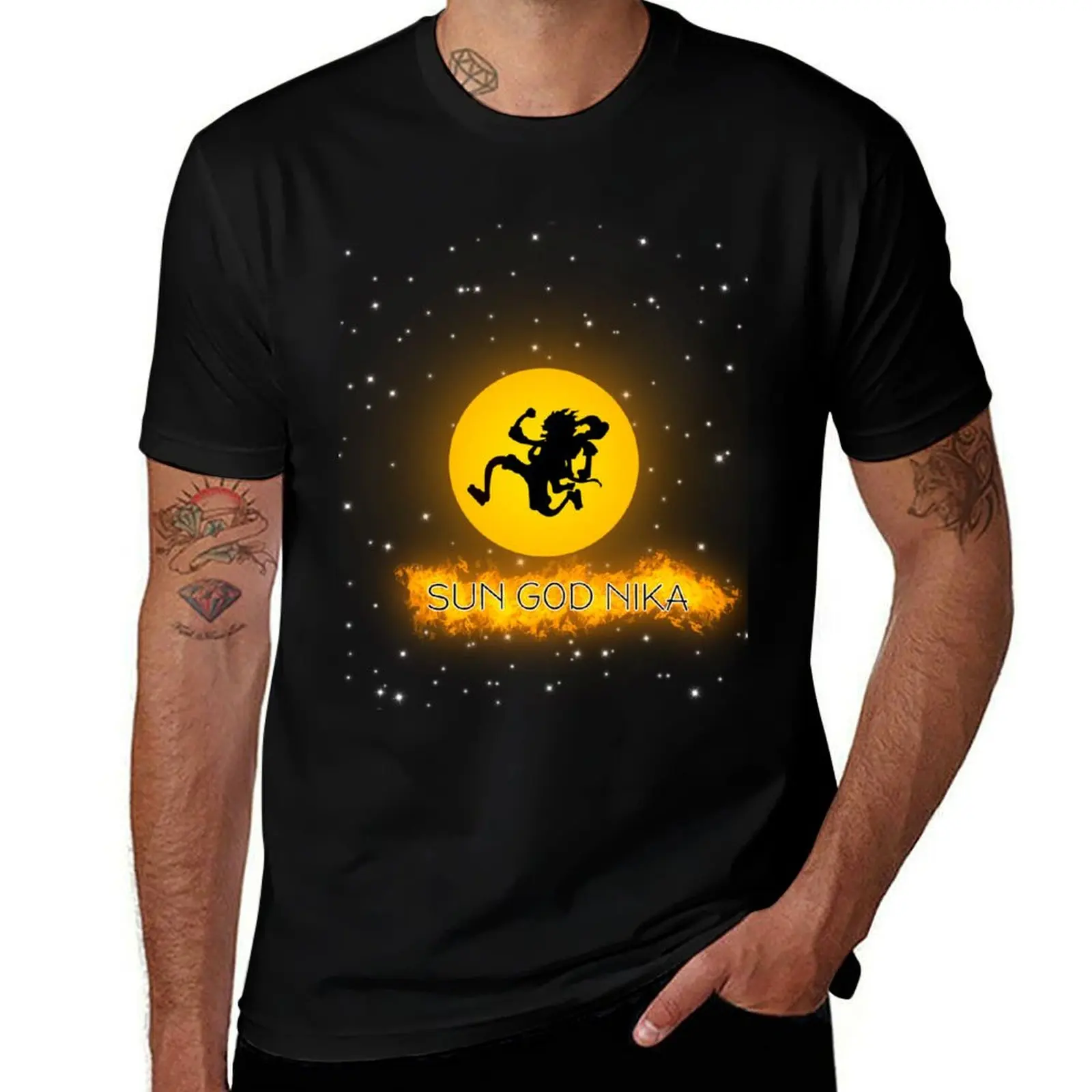 

Sun God Nika T-Shirt t shirts for man cotton t shirt for man T-Shirt