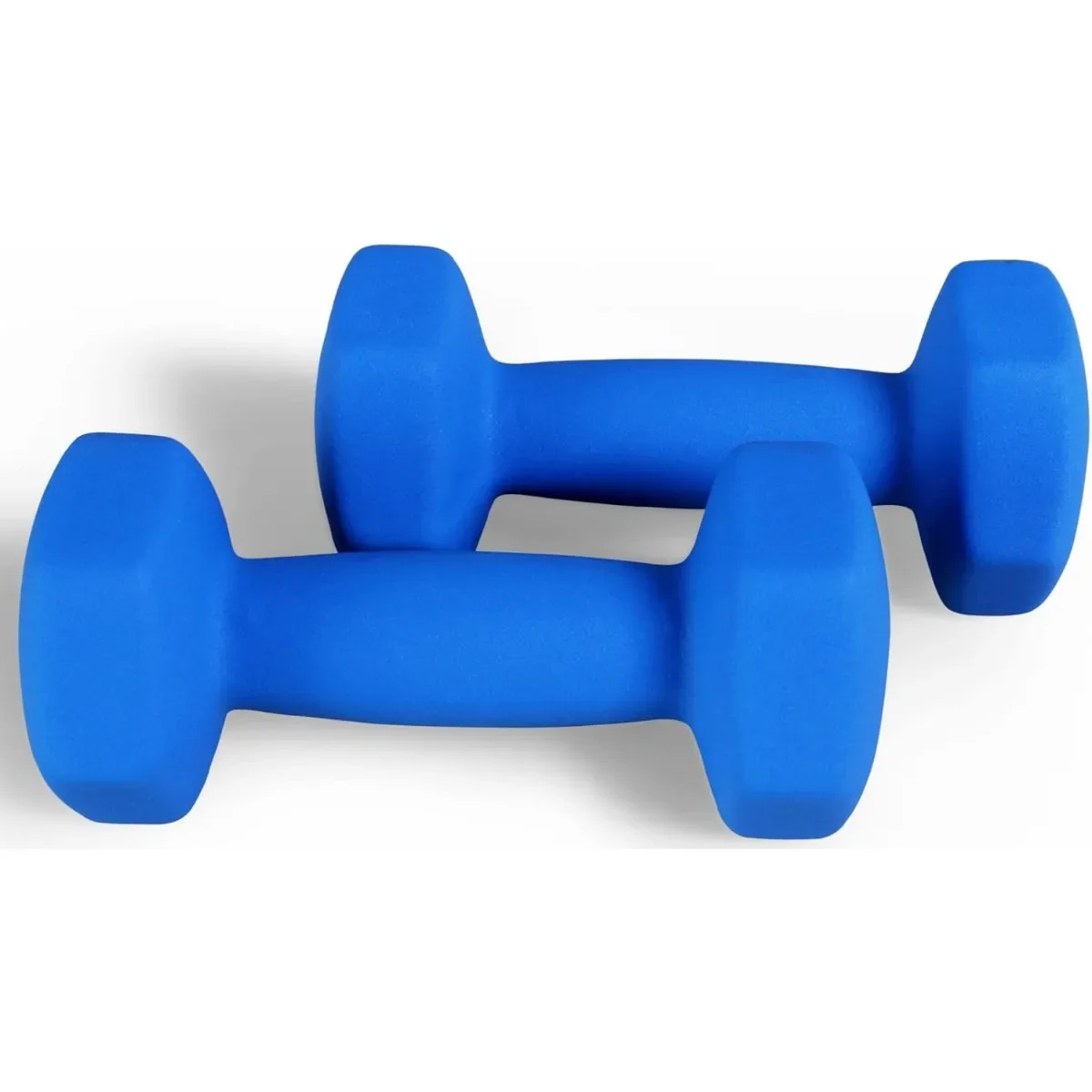 زوج دمبل سداسي ملون مضاد للانزلاق مع حامل - أوزان مطلية بالنيوبرين للتمرين المنزلي والتدريب