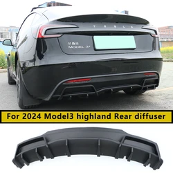 Per Tesla 2024 Model3 highland Body Kit modello in fibra di carbonio diffusore posteriore labbro posteriore tipo di sovrapposizione aspetto accessori per auto