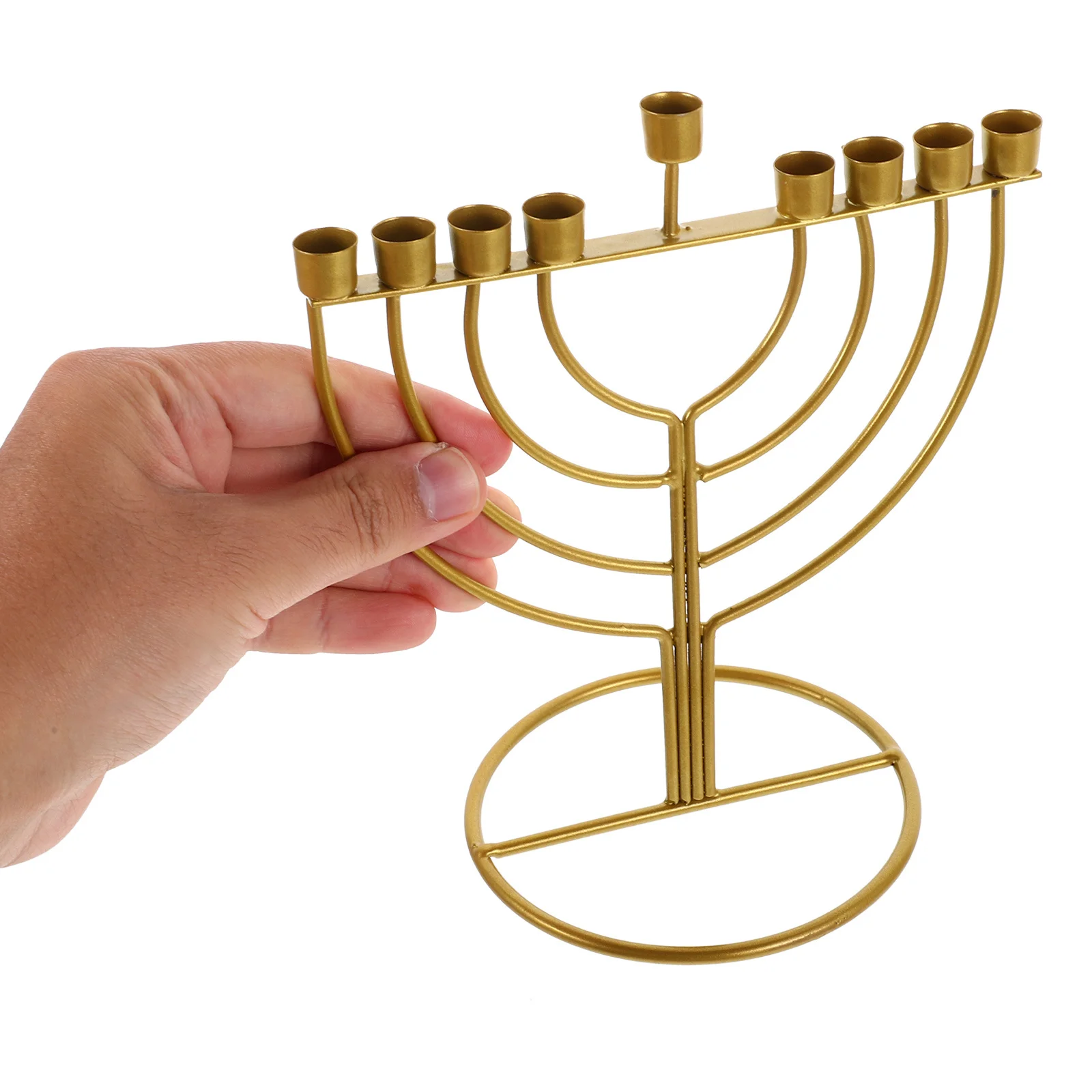 

Hanukkah Lantern Holder Desktop Ornament Chanukah Candles Decor for Pillar Stick