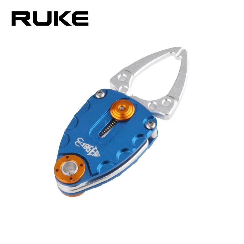 

RUKE New Aluminum Alloy Fishing Grip Fish Lip Grip Gripper Grabber Grips 40.8g Fishing Tackle Tool Portable Compact