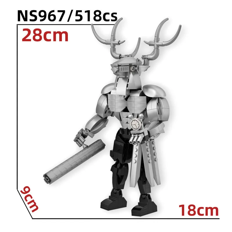 Ensemble de blocs de construction Sahur Tralalelo Tralala, jouetscapuccino Assassin Shimpanzinni Bananini Bombombini Guzini, figurine en brique