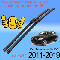 2Pcs/set Front Windshield Wiper Blades For Mercedes-Benz ML GLE 250 350 400 550 63 43 W166 2011 - 2019 26\