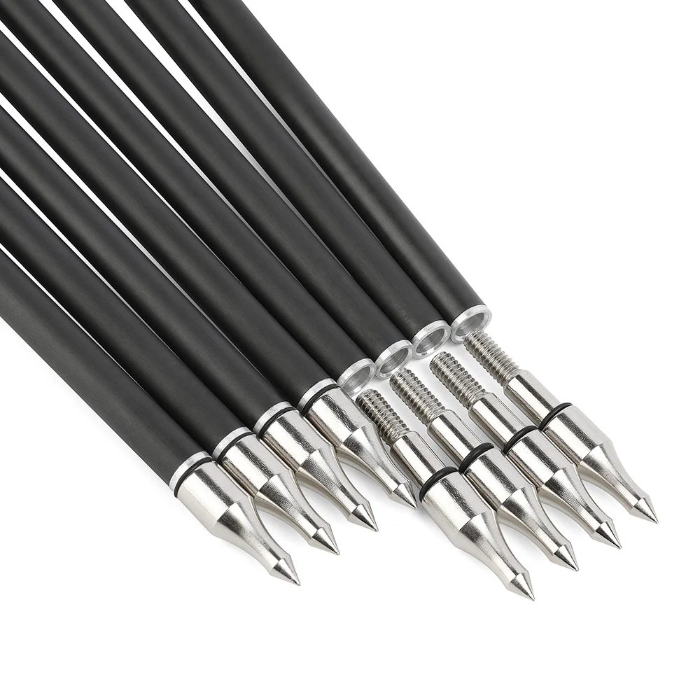 Flechas de carbono para arco de caza, práctica de tiro al blanco - imagen 3