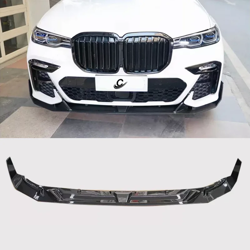 ZWZ work style carbon fiber front lip suitable forBMW X7 G07 front bumper spoiler X7 G07 car conversion kit