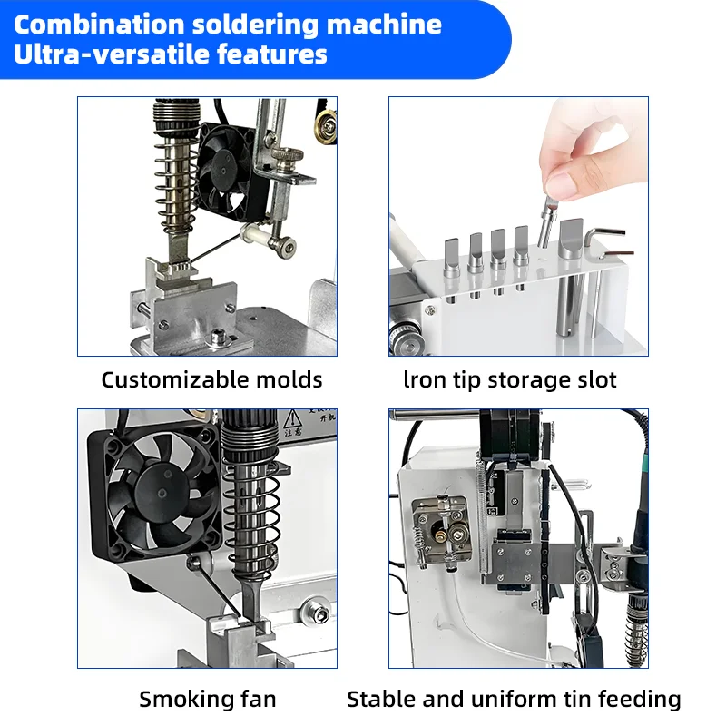 Top Automatic Tin Feeding Soldering Machine Foot-Operated Soldering Station Plug Circuit Board USB Welding Equipment Spot Welder
