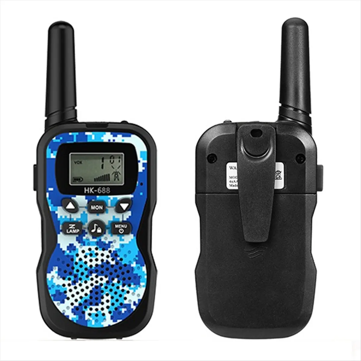 Walkie Talkie A40I Isi Ulang untuk Anak-Anak Jangkauan Jauh, Hadiah Natal Ulang Tahun, Perlengkapan Hiking Permainan Camping Mainan dengan Senter Hijau