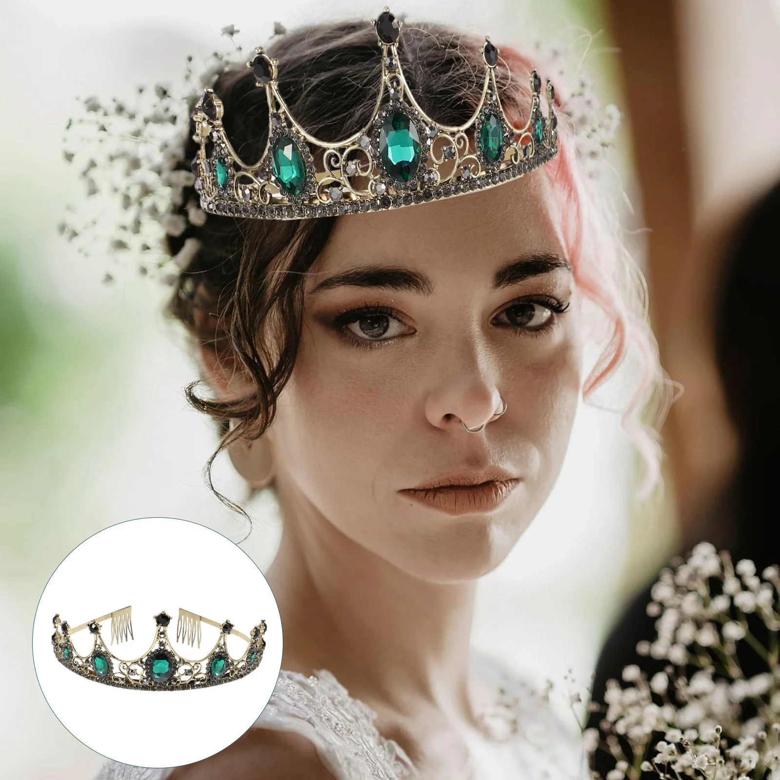 

Hair Ribbons Rhinestone Hoop Bridal Crown Bride Regeneration Fashion Women Miss