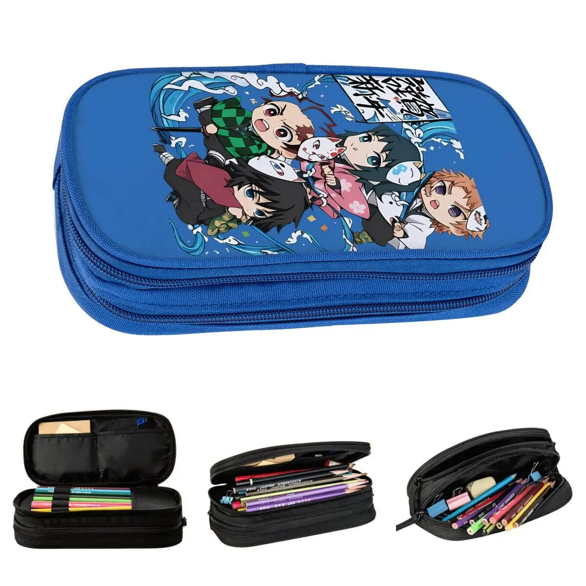 

Muichiro Tokito Pencil Case College Pencil Bag Boy Girl Canvas Aesthetic School Pencil Cases Graphic Supplies