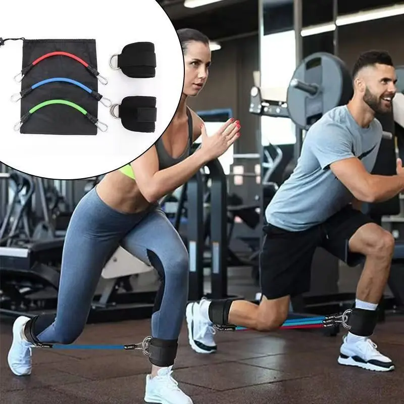

Resistance Bands Ankle Straps Fitness Booty Band Squat Glute Workout Yoga Gym Equipment Guard Leg Strength Safety Extensions