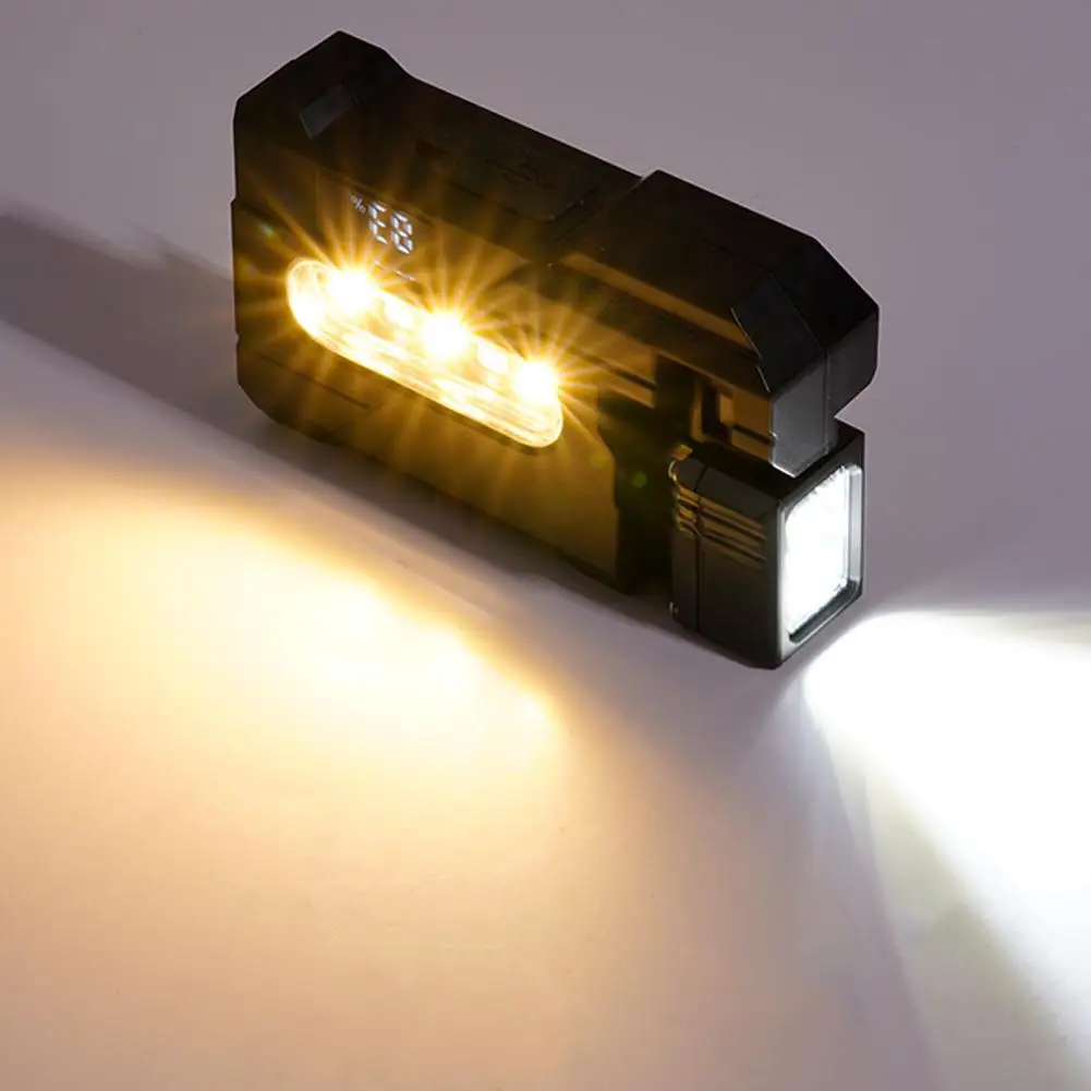 Magnetic Rechargeable Flashlight 1200 Lumens Multi-Angle Rotating Mini Light Portable Pocket Flashlight for Repair Outdoor