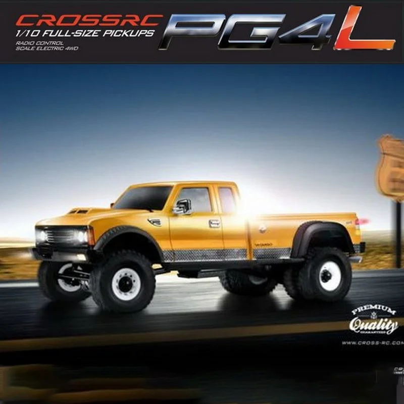 PG4L 1/10 Full Size Remote Control Heavy Duty Pickup Crawler Hard Shell 4WD 2 Speed Transmission Kit Off Road Vehicle