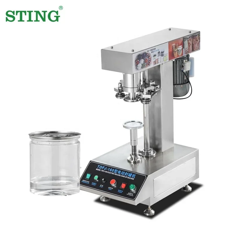 Commercial Smart Automatic Easy Open Aluminum Fruit Beer Can Sealing Seamer Machine