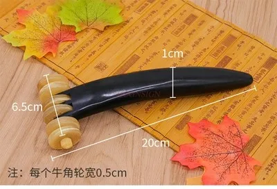 Ox horn massage car double roller face massager face lifting manual face slimming device roller type face pushing