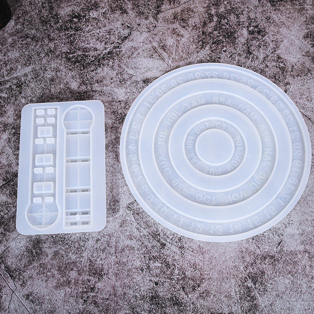 

Silicone Mold for DIY Calendar naments Wall Epoxy Craft Tray Lightweight Portable Smooth Surface Suitable for Beginners