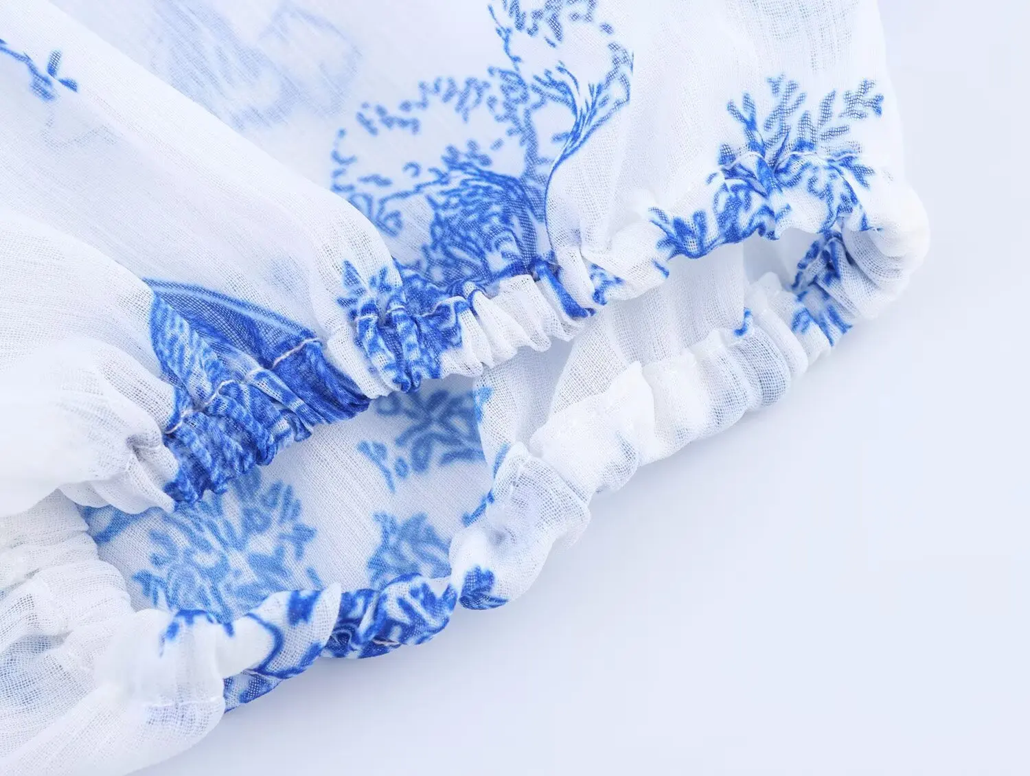 2025 verão feminino novo estilo boêmio azul impresso cinto casual midi vestido feminino único em camadas plissado vestido longo