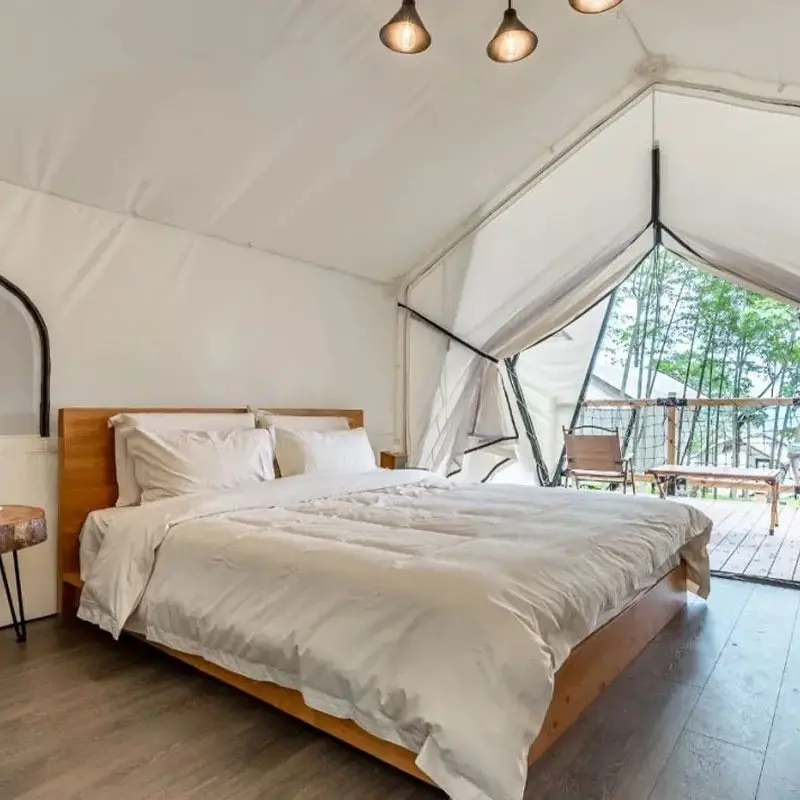 Outdoor B & B Wild Luxury Hotel Double Tent Vacation Campground Shade Room