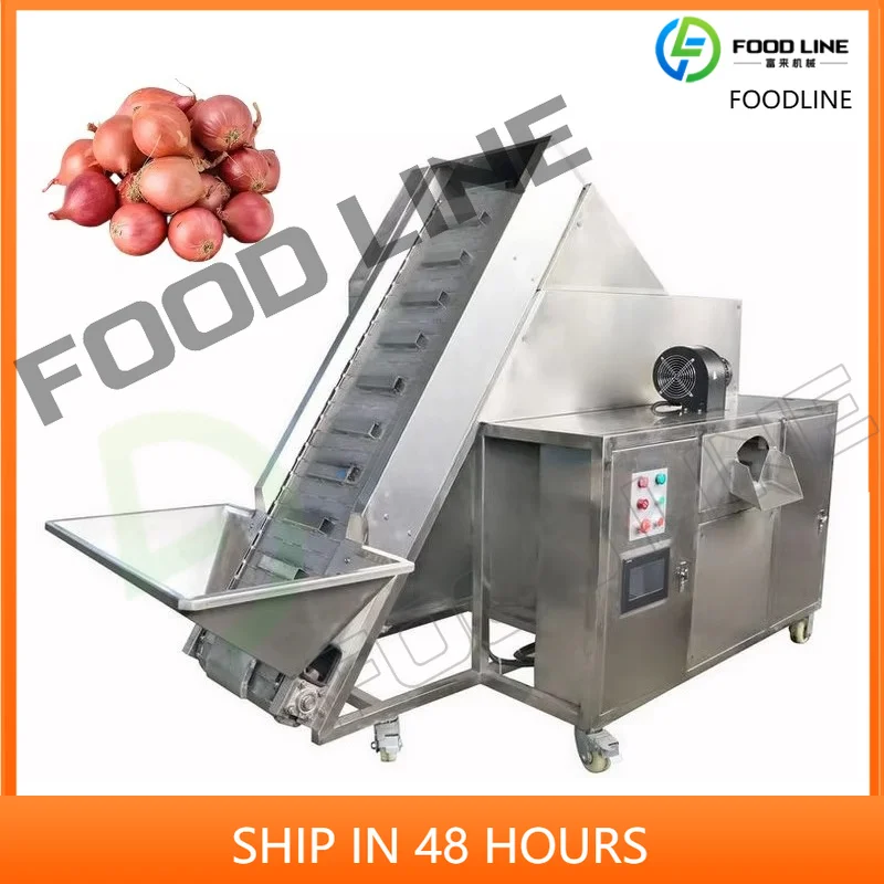 Customized Onion Peeling Machine Automatic Commercial Vegetable Peeler for Garlic Ginger Potato Cleaning