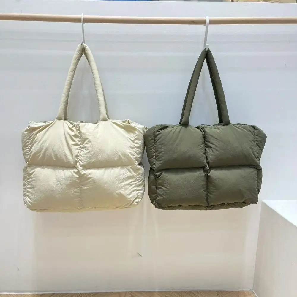 

Fashion Large Capacity Puffy Shoulder Bag Puffer Lightweight Handbags Soft Crossbody Bag