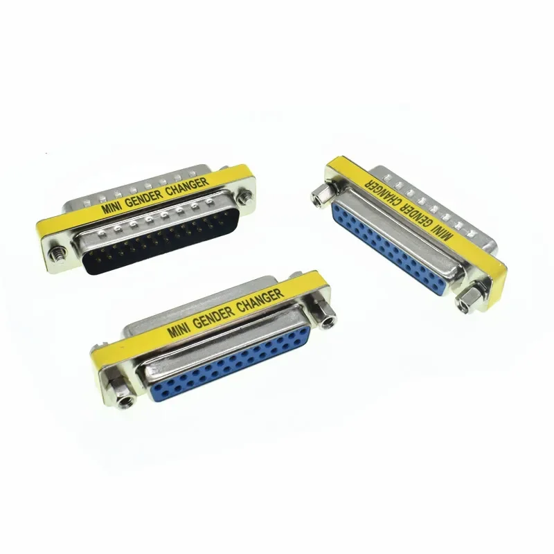 DB25 D-Sub 25pin Connectors Mini Gender Changer Adapter RS232 Serial Connector Male To Male Female To Female Female To Male