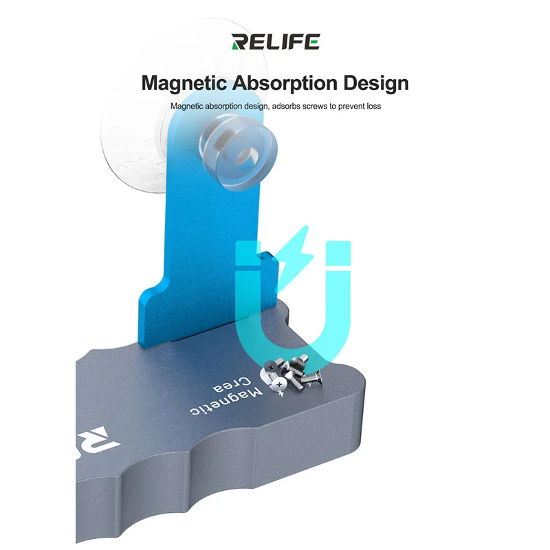 Relife RL-092 Screen Repair Holder Powerful Adsorption Screen Fixation Strong Suction and Vacuum Adsorption Repair Fixture