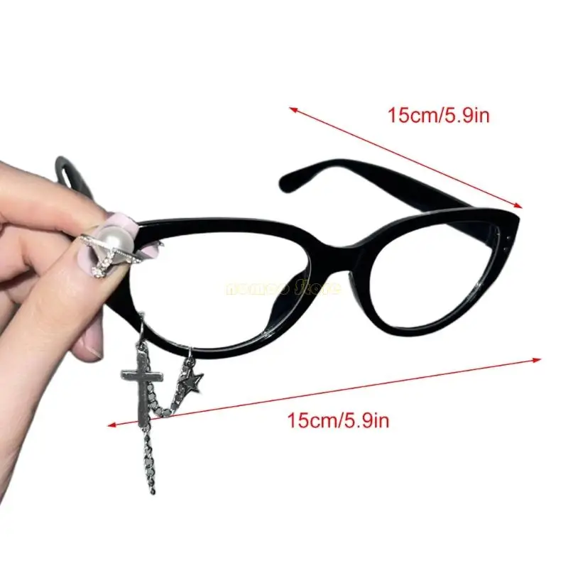 31BF Óculos luz azul para mulheres e homens Óculos segurança para jogos com armação Cateye pequena