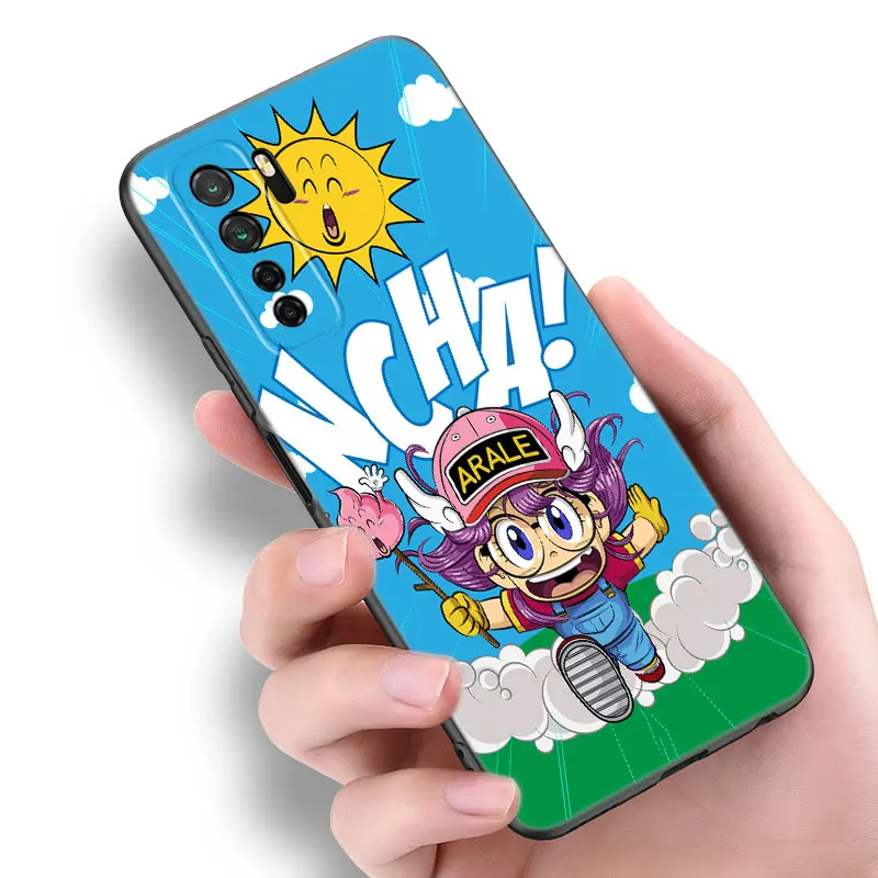 Dr Slump Arale Anime Black Silicone Phone Case For Huawei Nova 8 9 10 SE 11 Ultra 12 Pro 7i 8i 11i 11E Y70 + Y60 Y61 Y71 Y90 Y91