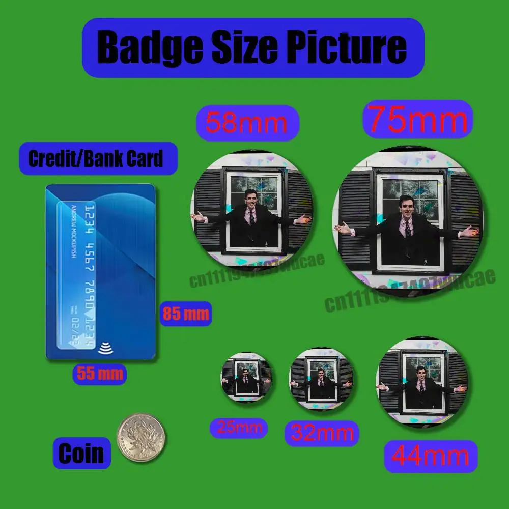 For Will Wood The Normal Album Badge Case Custom Pin Insignia Emblem Round Brooch Button Laser Film Cover