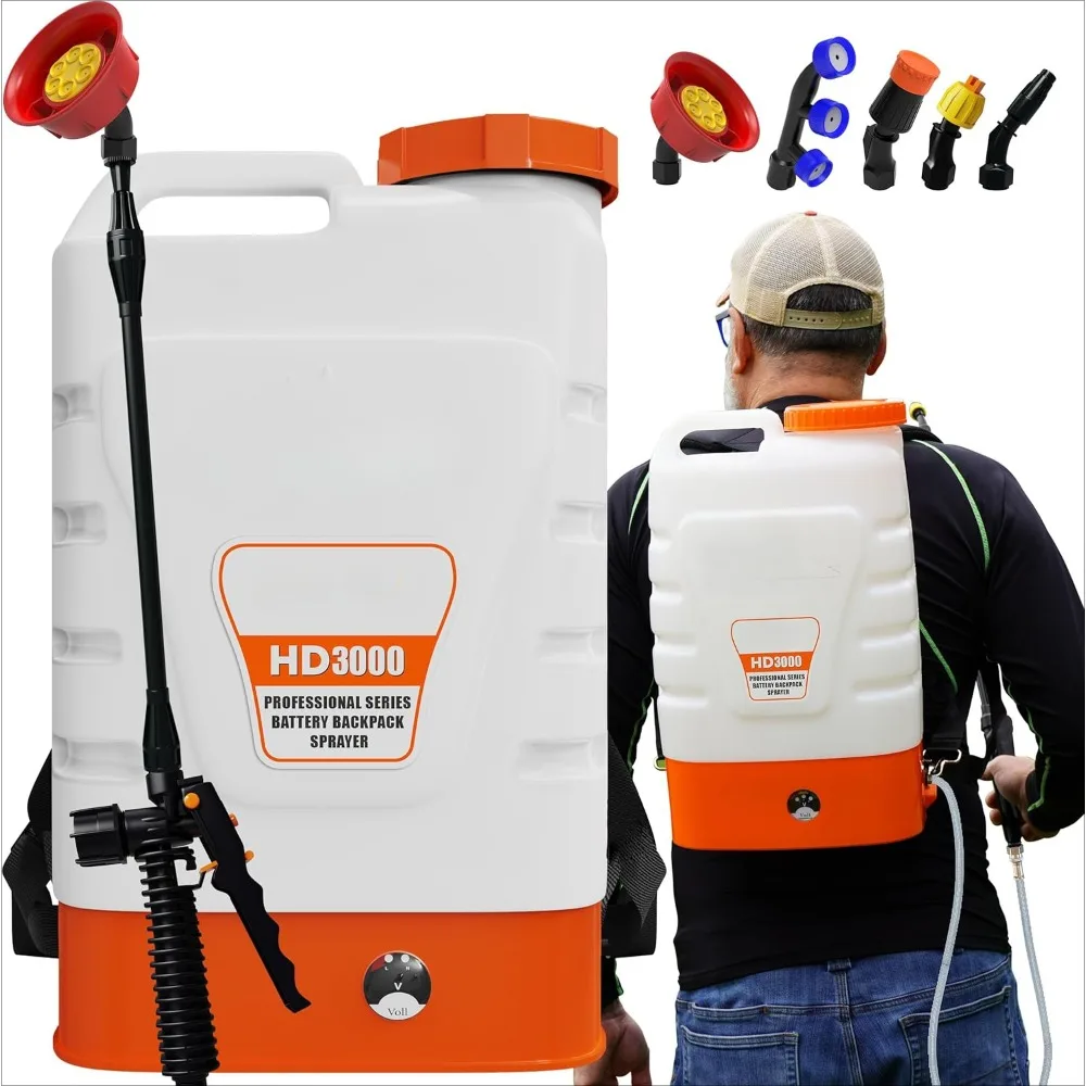 Battery Powered Sprayer - 3 Gallon Electric Sprayer Backpack Sprayer- Heavy Duty Lawn and Garden Power Sprayer - HD3000