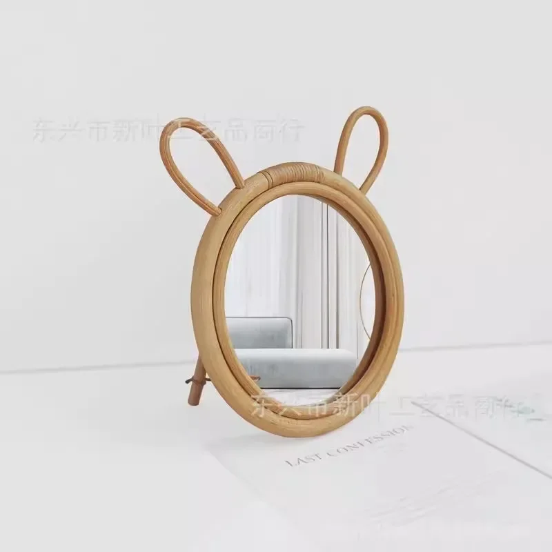 Compact Mirror Light Painted Table Decoration Items Home Bedroom Decor Aesthetics Increase Mirror Big Art Murals Mirrors Bedroom