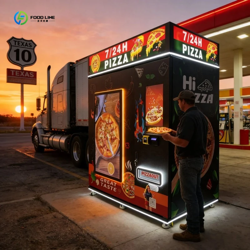 Rotary Bakery Oven - Gebruiksvriendelijke pizzaverkoopautomaat met swipe-kaarttechnologie, touchscreen, FL-aangepaste